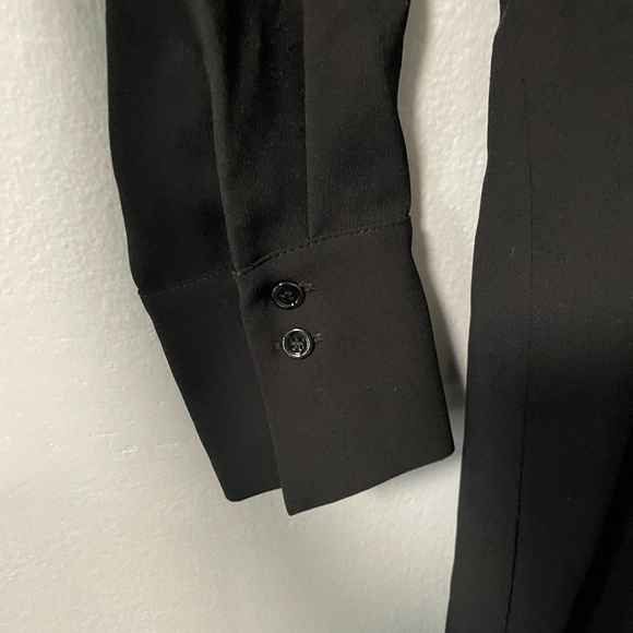 NWOT Zara High Neck Long Sleeves Maxi Dress in Black. Size Small - Picture 5 of 9